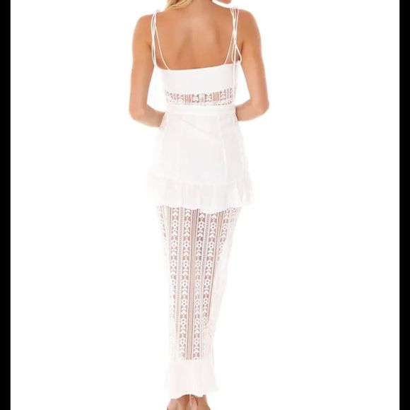 For Love & Lemons Lovebird Lace Midi Dress - Picture 2 of 2